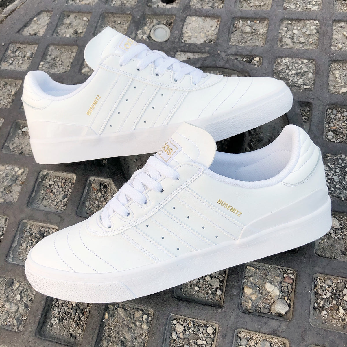 Adidas Busenitz Vulc White Leather - Main Image